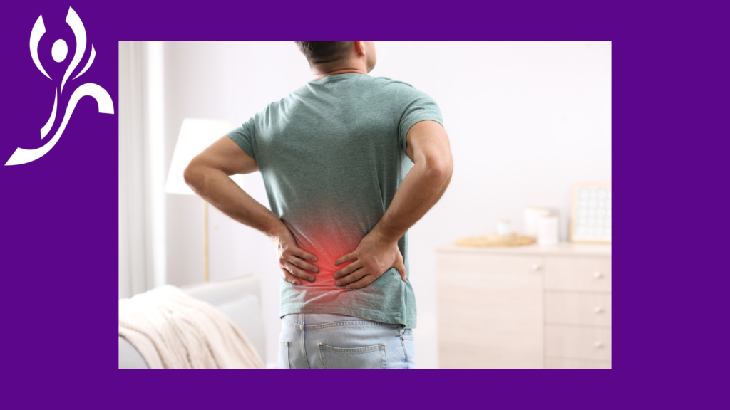 Person with back pain